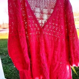 CHRISTOPHER BANKS 3x lace sweater